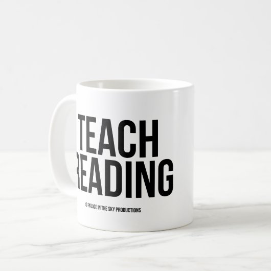 Teach Reading Coffee Mok (Voorkant links)