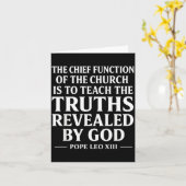 Teach The Truth Pe Leo Xiv Sritual Leader Quote Kaart (Gele Bloem)