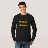 Teach u leert donker t-shirt (Voorkant volledig)