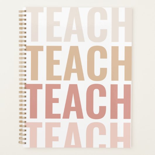 Teach Unieke roze & Gold Classroom Planner (Voorkant)