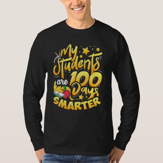 Teacher 100th Day Of School 100 Days Smarter_2 T-shirt (Voorkant)
