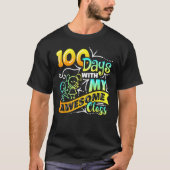 Teacher 100th Day of School With Awesome Class_2 T-shirt (Voorkant)