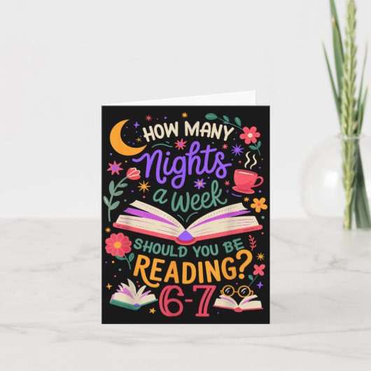 Teacher 67 How Many Nights A Week Should You Be Re Kaart (Voorkant)