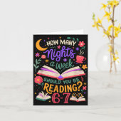 Teacher 67 How Many Nights A Week Should You Be Re Kaart (Gele Bloem)