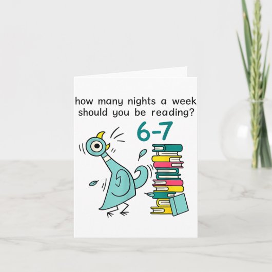 Teacher 67 How Many Nights A Week Should You Be Re Kaart (Voorkant)