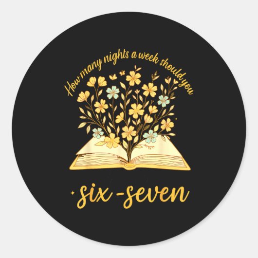 Teacher 67 How Many Nights A Week Should You Be Re Ronde Sticker (Voorkant)