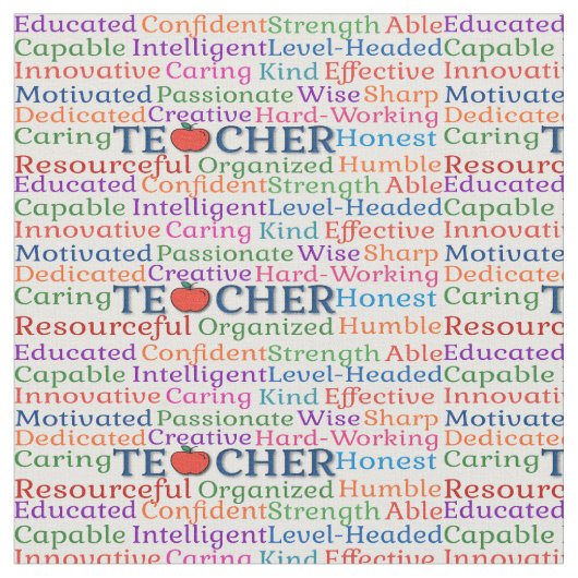 Teacher Adjectives  Stof (Close Up)