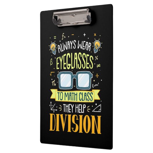 Teacher Always Wear Eyeglasses To Math Class Klembord (Links)