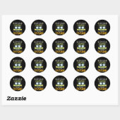 Teacher Always Wear Eyeglasses To Math Class Ronde Sticker (Vel)