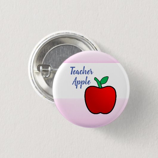 Teacher Apple Badge Ronde Button 3,2 Cm (Voorkant /achterkant)