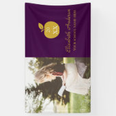 Teacher Apple Graduation Spandoek (Verticaal)