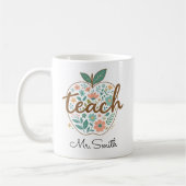 Teacher Apple Mug – Classic Red Apple Koffiemok (Links)