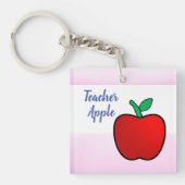 Teacher Apple Sleutelhanger (Voorkant)