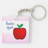 Teacher Apple Sleutelhanger (Achterkant)