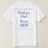 Teacher Apple T-shirt (Design achterkant)