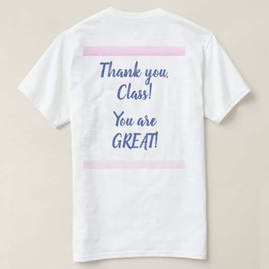 Teacher Apple T-shirt (Design achterkant)