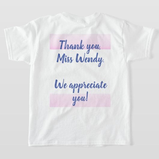 Teacher Apple T-shirt (Laag Achter)