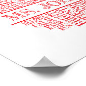 Teacher Apple Typography with Teacher's Name Poster (Hoek)