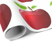 Teacher Apple Wrapping Paper Cadeauverpakking Cadeaupapier (Rol Hoek)
