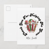 Teacher Appreciation Christmas  Feestdagenkaart (Voorkant / Achterkant)