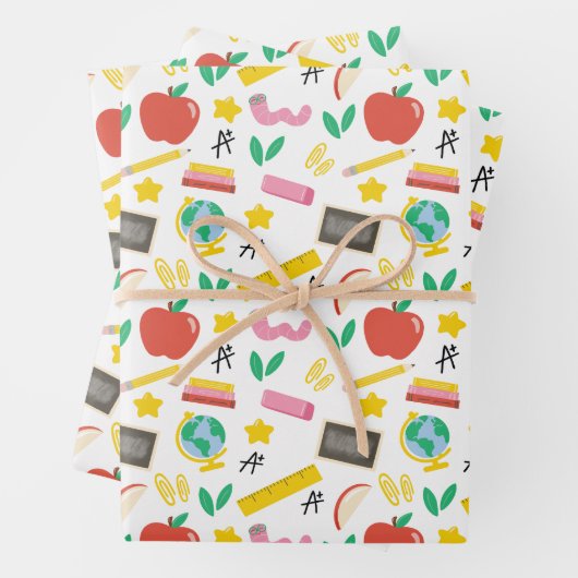 Teacher Appreciation Classroom Wrapping Paper (In situ)
