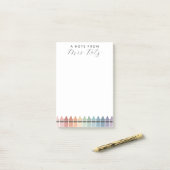 Teacher Appreciation Crayon Post-it® Notes (Op bureau)