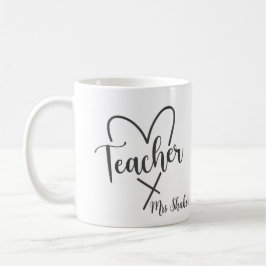 Teacher Appreciation Custom Naam Dank u Koffiemok