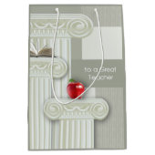 Teacher Appreciation Custom Name Medium Cadeauzakje (Voorkant)