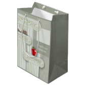 Teacher Appreciation Custom Name Medium Cadeauzakje (Voorkant Gekanteld)