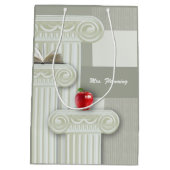 Teacher Appreciation Custom Name Medium Cadeauzakje (Achterkant)