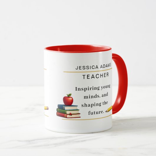 Teacher Appreciation Gift Coffee Mug Mok (Voorkant rechts)