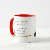 Teacher Appreciation Gift Coffee Mug Mok (Voorkant links)