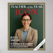 Teacher Appreciation Gift, Custom Magazine Hoesje Poster (Voorkant)