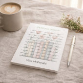 Teacher Appreciation Gift Floral Stacked Books Notitieblok