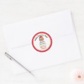 Teacher Appreciation Gift Gepersonaliseerd (Red Ow Ronde Sticker (Envelop)