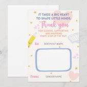 Teacher Appreciation Gift Kaart Houder voor Docent (Voorkant / Achterkant)