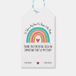 Teacher Appreciation Gift Label – Rainbow Design Cadeaulabel