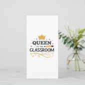 Teacher Appreciation Gift – Queen of the Classroom Bedankkaart (Staand voorkant)