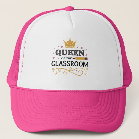 Teacher Appreciation Gift – Queen of the Classroom Trucker Pet (Voorkant)