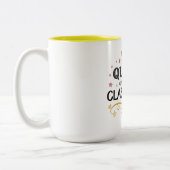 Teacher Appreciation Gift – Queen of the Classroom Tweekleurige Koffiemok (Links)