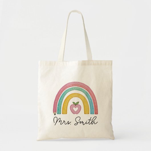 Teacher Appreciation Gift Tote Bag Canvas Custom T (Voorkant)