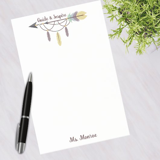 Teacher Appreciation Guide en Inspireer Boho Arrow Post-it® Notes