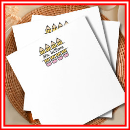 Teacher Appreciation Pencil Terug naar school Notitieblok