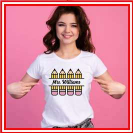 Teacher Appreciation Pencil Terug naar school T-shirt