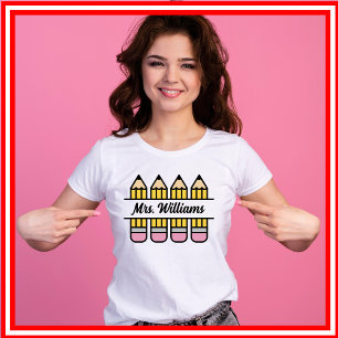 Teacher Appreciation Pencil Terug naar school T-shirt