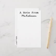 Teacher Appreciation Science Theme Briefpapier