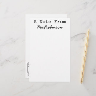 Teacher Appreciation Science Theme Briefpapier