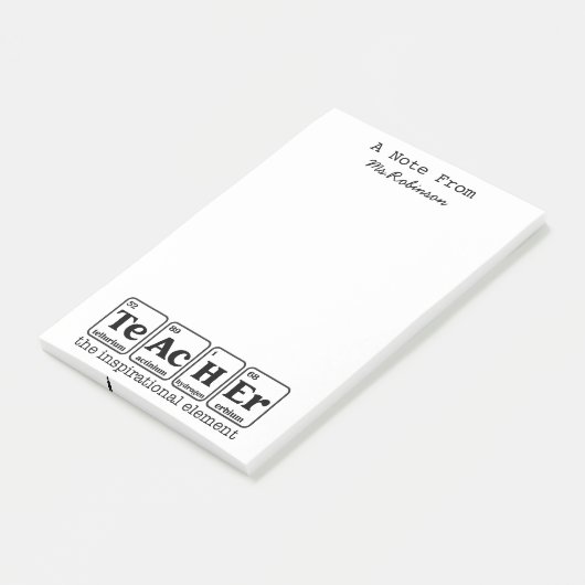 Teacher Appreciation Science Theme Briefpapier Post-it® Notes (Schuin)