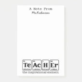Teacher Appreciation Science Theme Briefpapier Post-it® Notes (Voorkant)