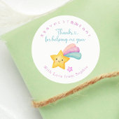 Teacher Appreciation Shooting Star Kawaii Pastel Ronde Sticker